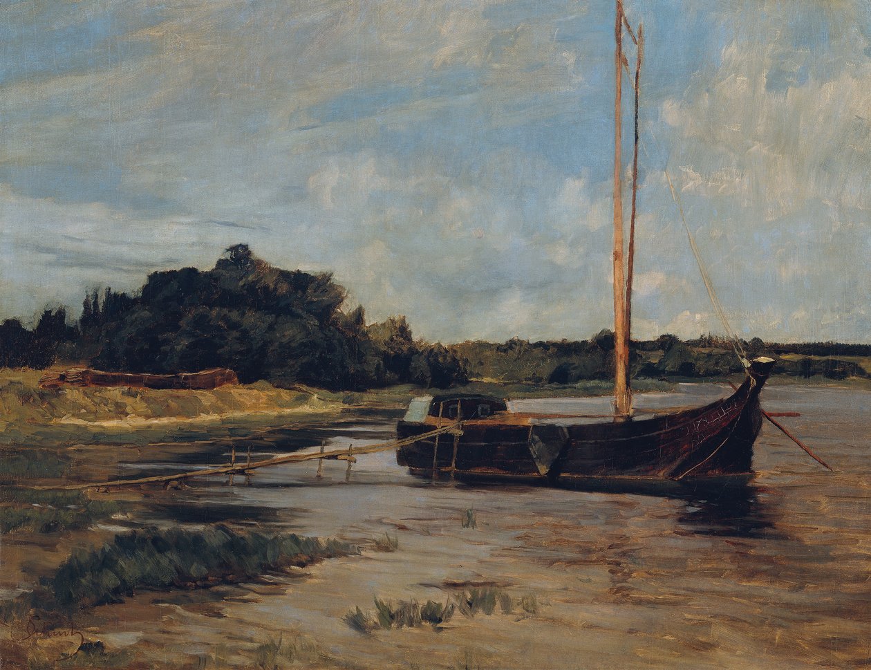 Plachetnice na Havle od Carl Schuch