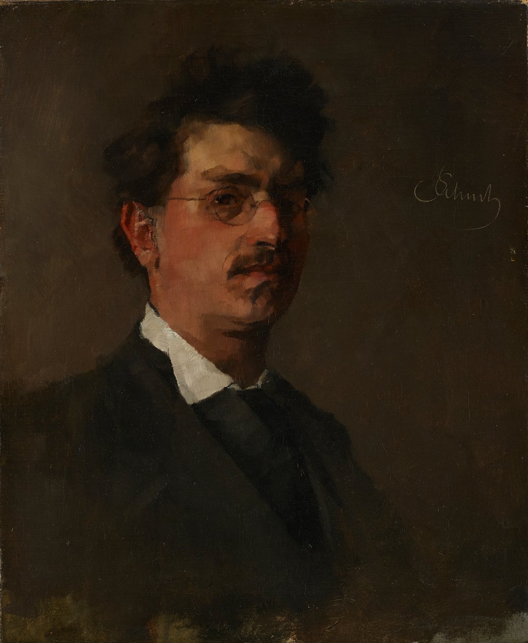 autoportrét od Carl Schuch