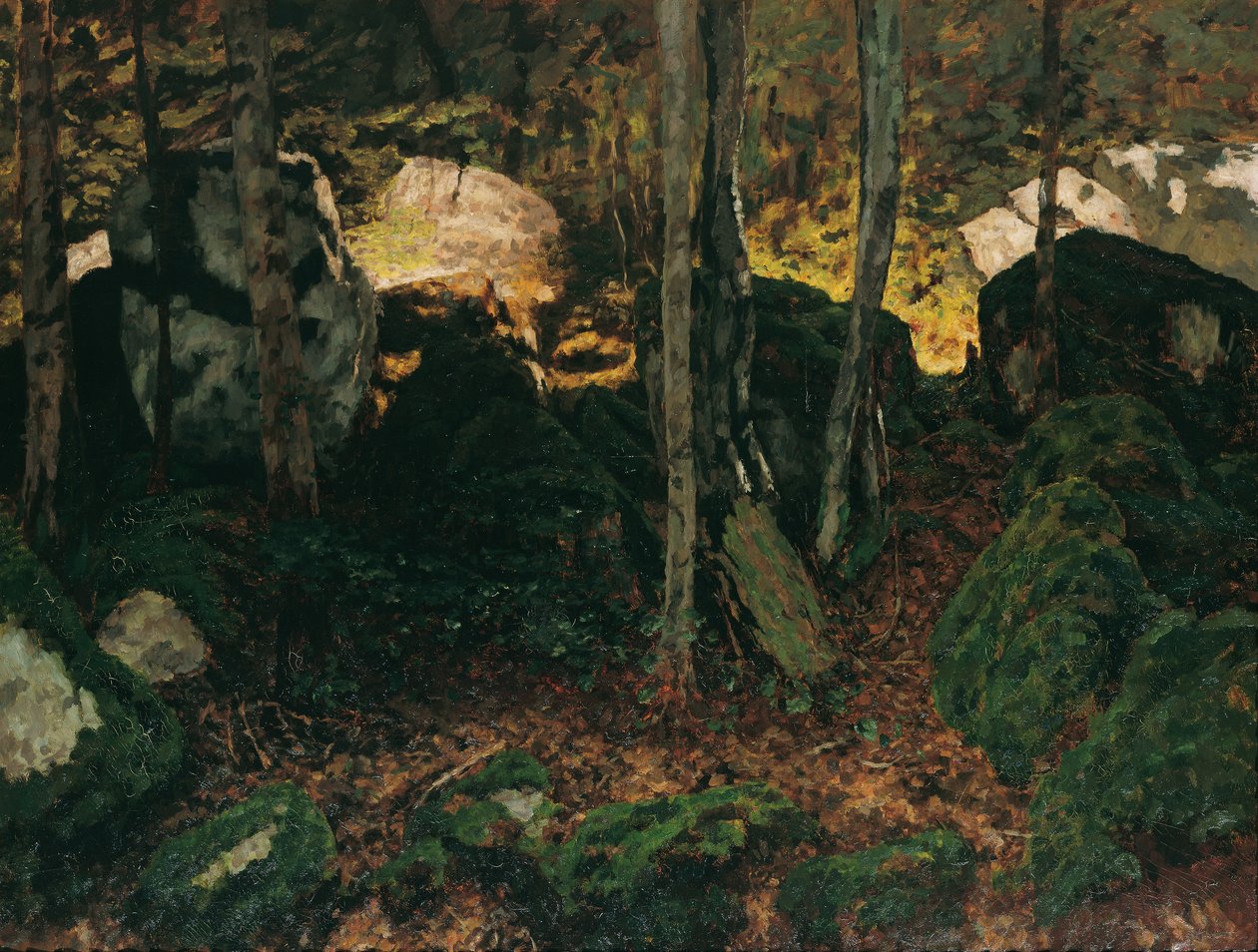 Waldinneres poblíž Saut du Doubs od Carl Schuch
