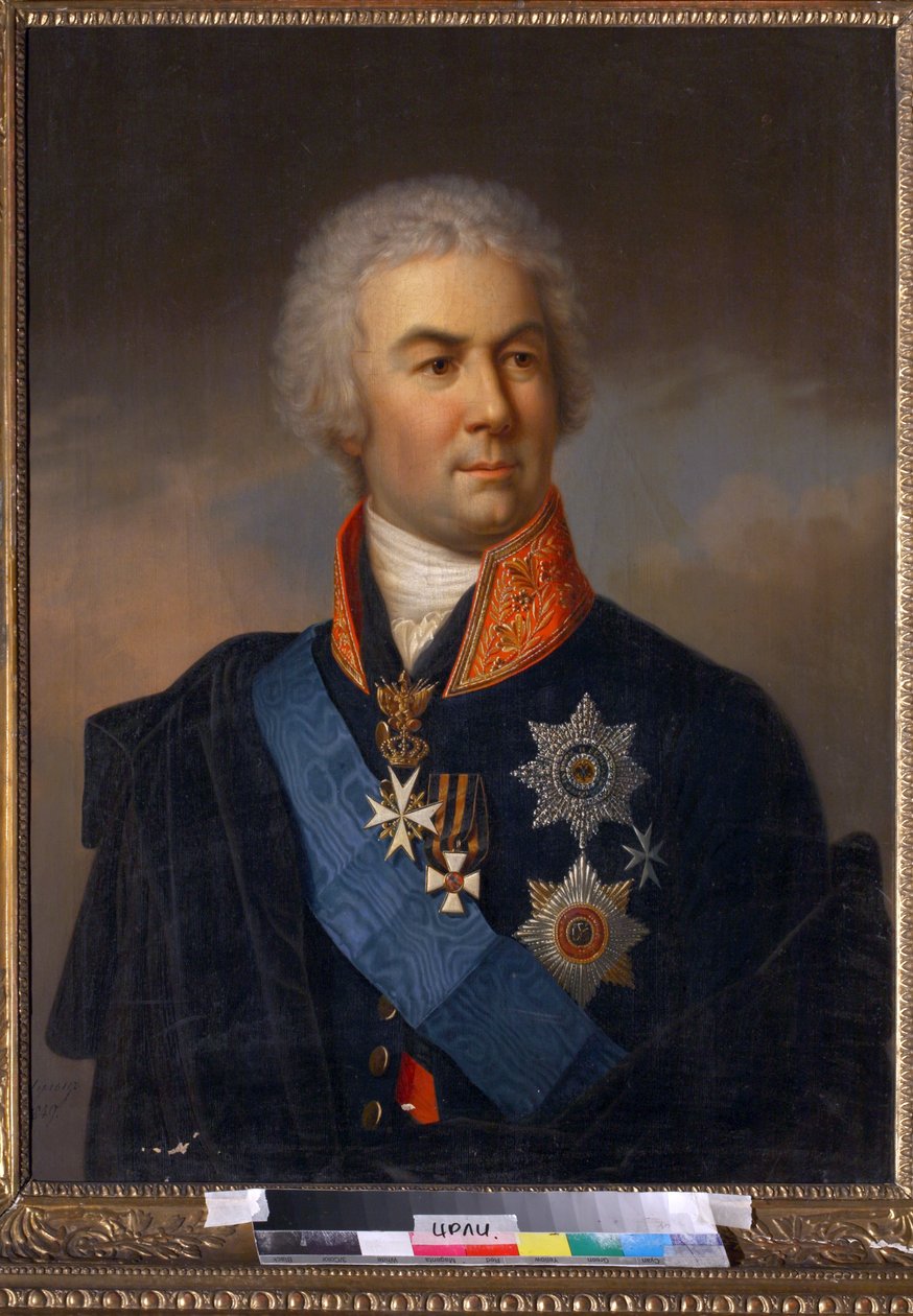 Piotr Zavadovsky - Portrét hraběte Petra Zavadovského (1739-1812) - Schulz, Carl (1823-1876) - 1849 - Olej na plátně - 86x71 - Institut ruské literatury IRLI (Puškinův dům), Petrohrad od Carl Schulz