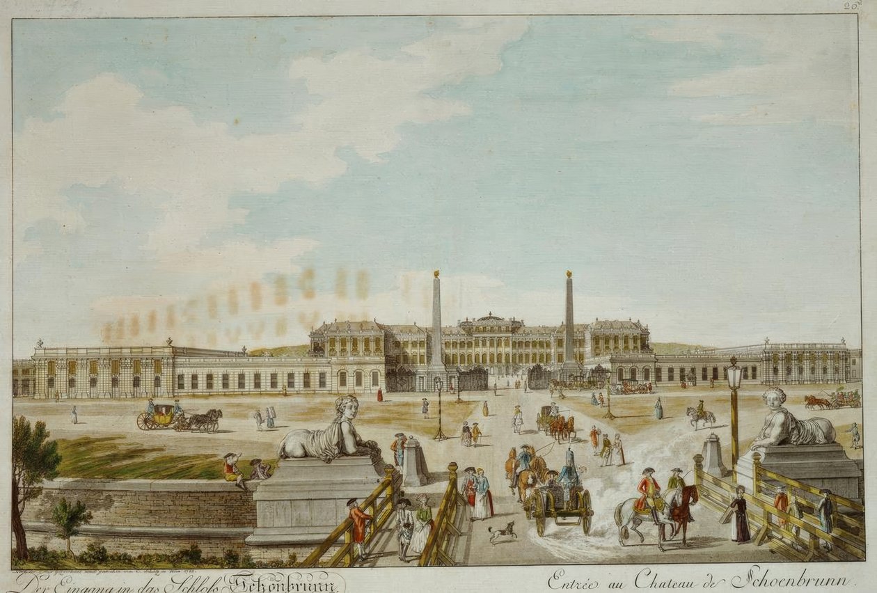 Vstup do zámku Schönbrunn od Carl Schütz
