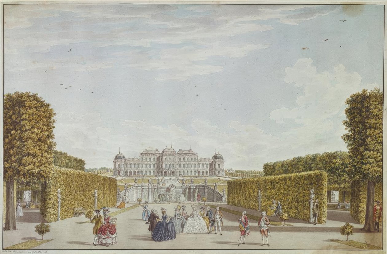 Vídeň, Horní Belvedere / Schütz od Carl Schütz