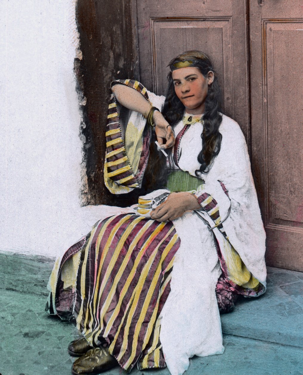 Maroko, mladá marocká dívka, datum snímku: kolem roku 1910. Archiv Carla Simona od Carl Simon