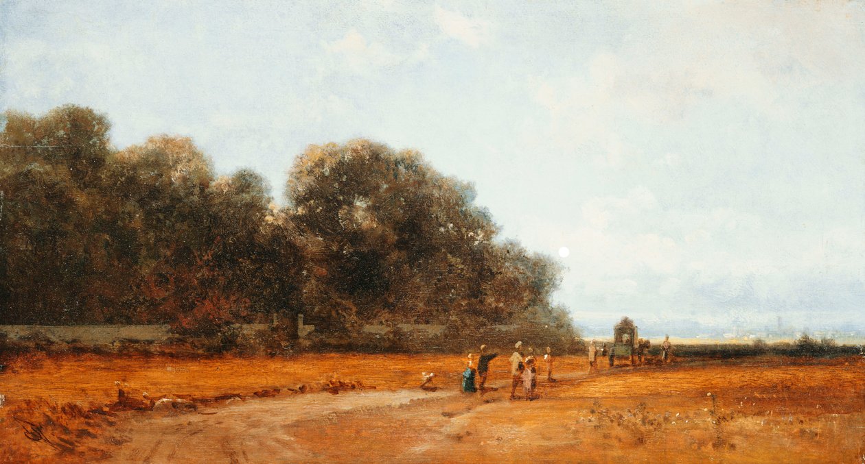Am Nymphenburger Park, Mnichov od Carl Spitzweg