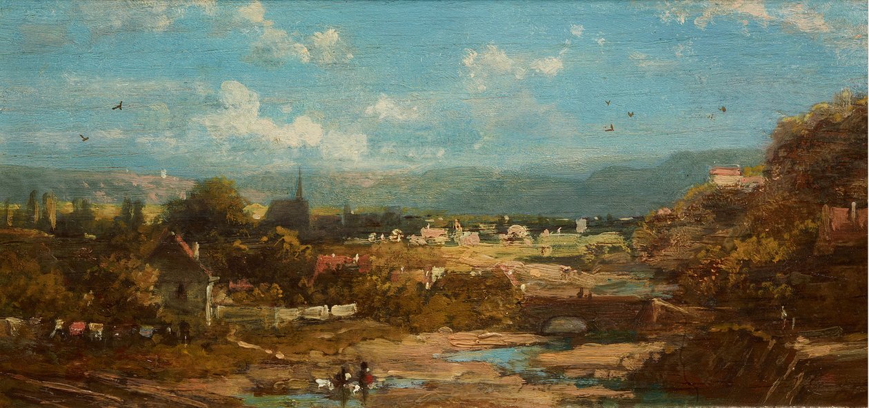 Bavorské městečko od Carl Spitzweg