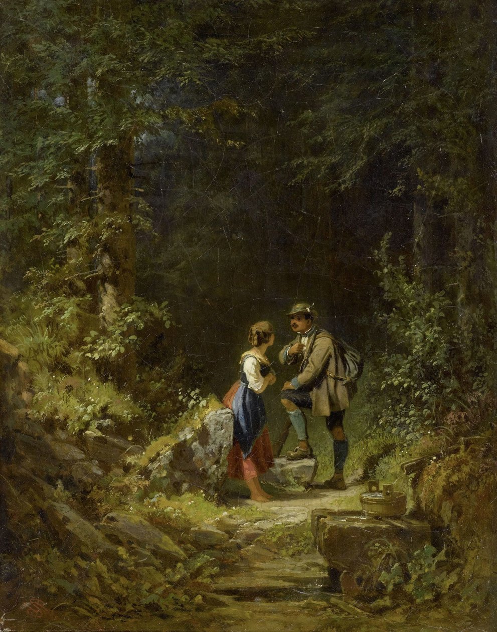 Setkání v lese od Carl Spitzweg