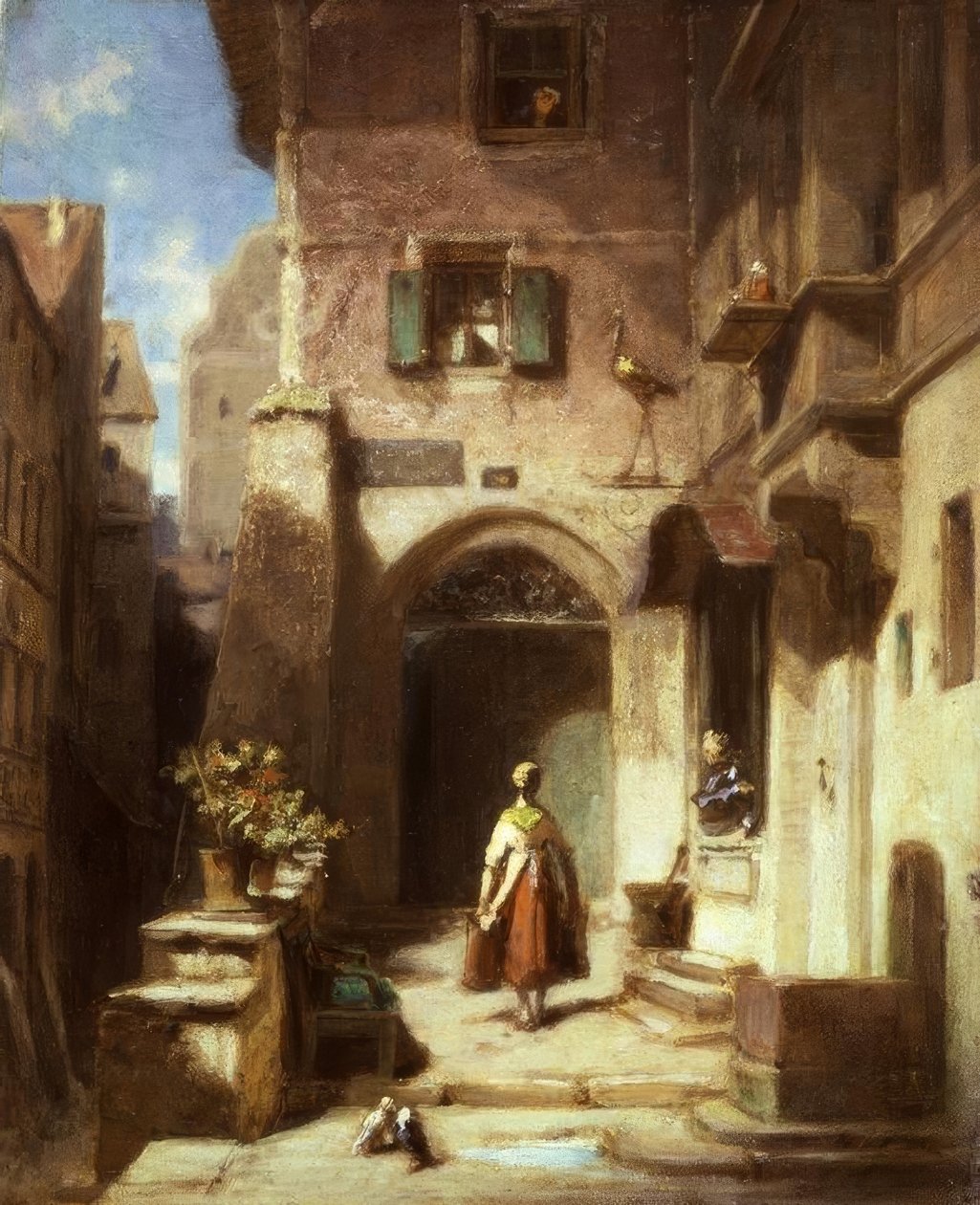 V čapí lékárně od Carl Spitzweg