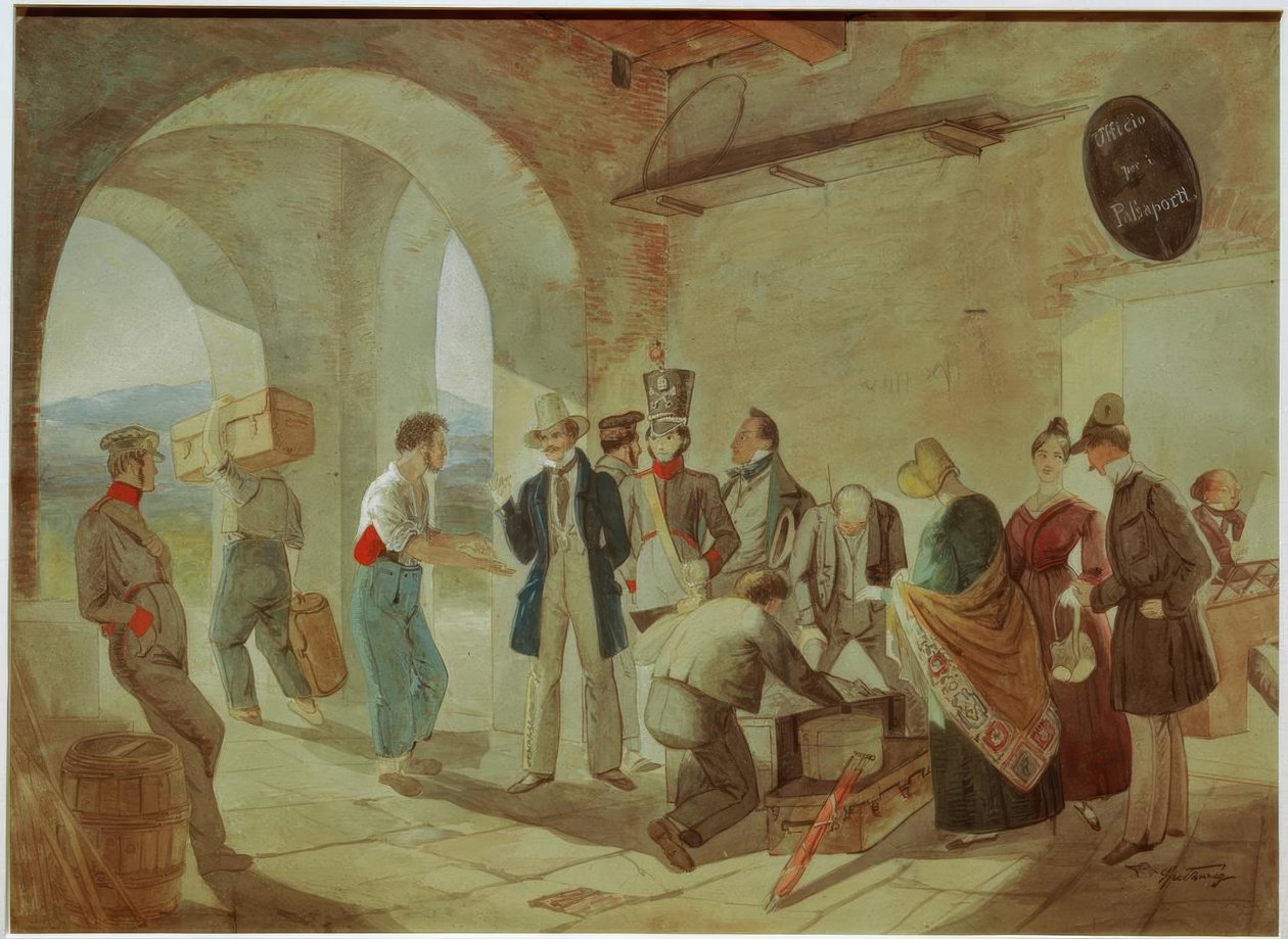 Na celnici od Carl Spitzweg