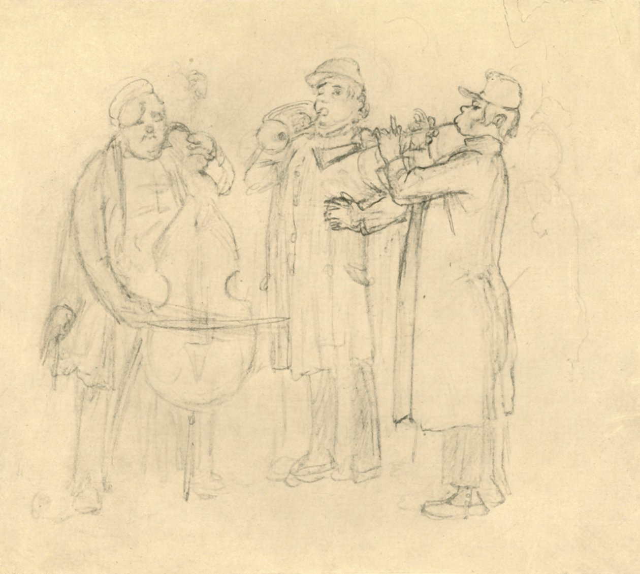 Bettelmusikanten, polovina konce 19. století, c1924. od Carl Spitzweg