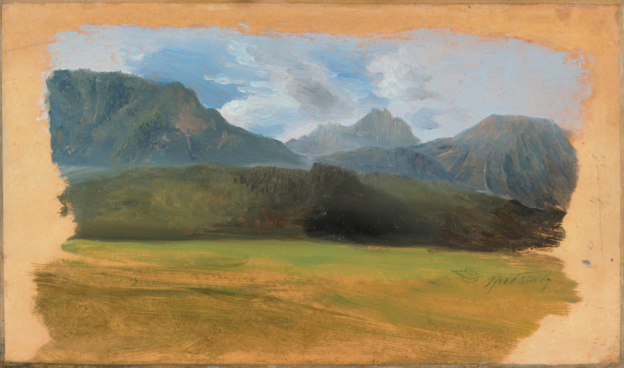 Pohled z Ramsau směrem k masivu Dachstein od Carl Spitzweg