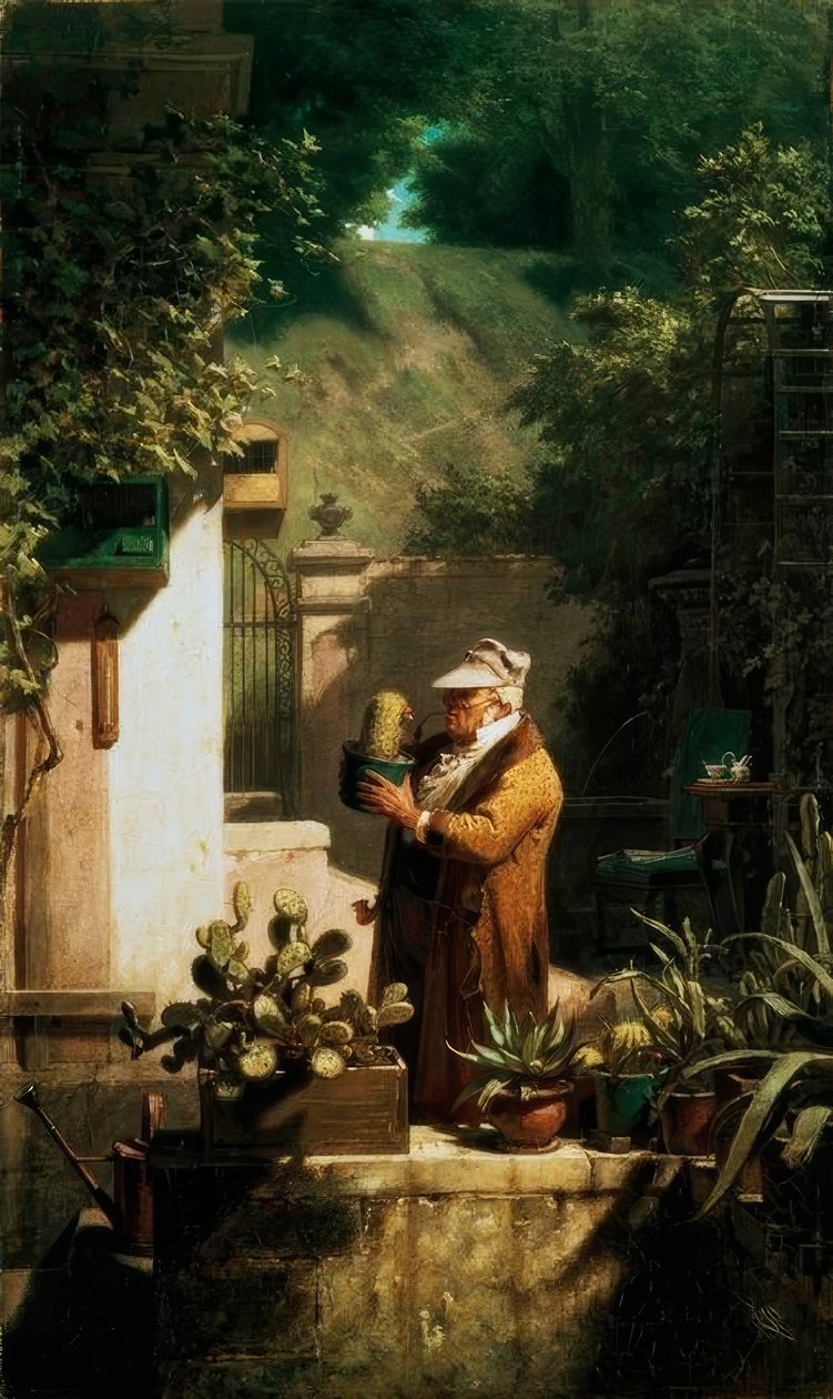 Kaktusový přítel od Carl Spitzweg