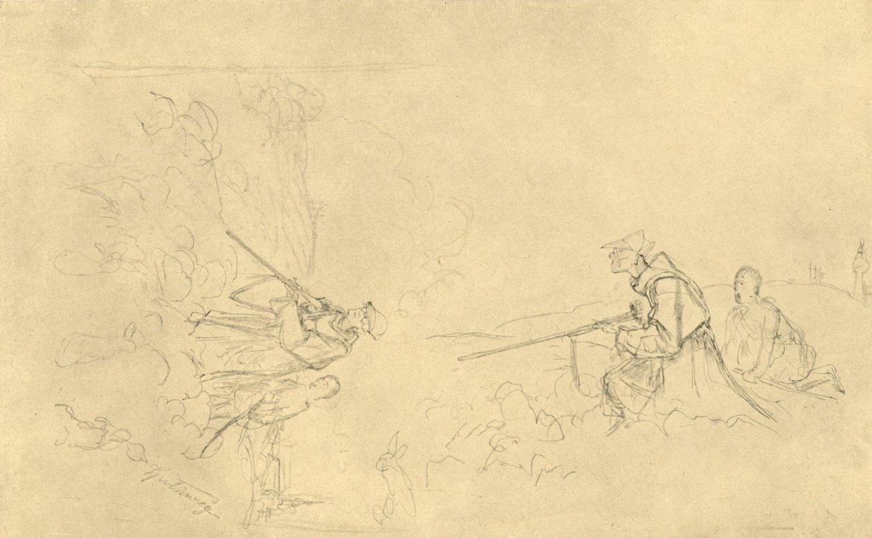 The Sunday Hunter, polovina konce 19. století, c1924. od Carl Spitzweg