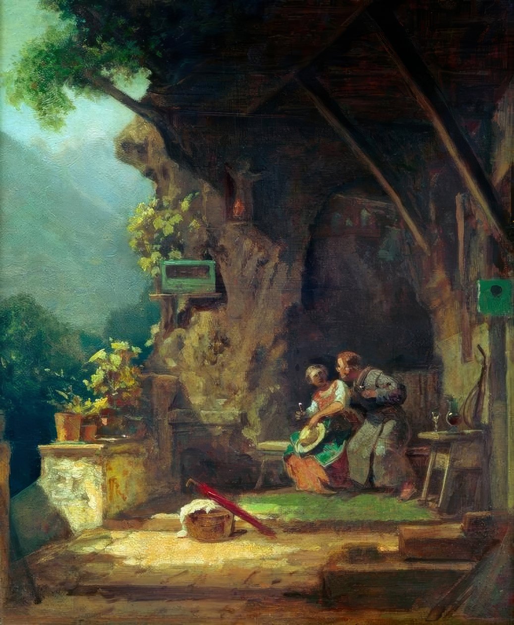 Zamilovaný poustevník od Carl Spitzweg