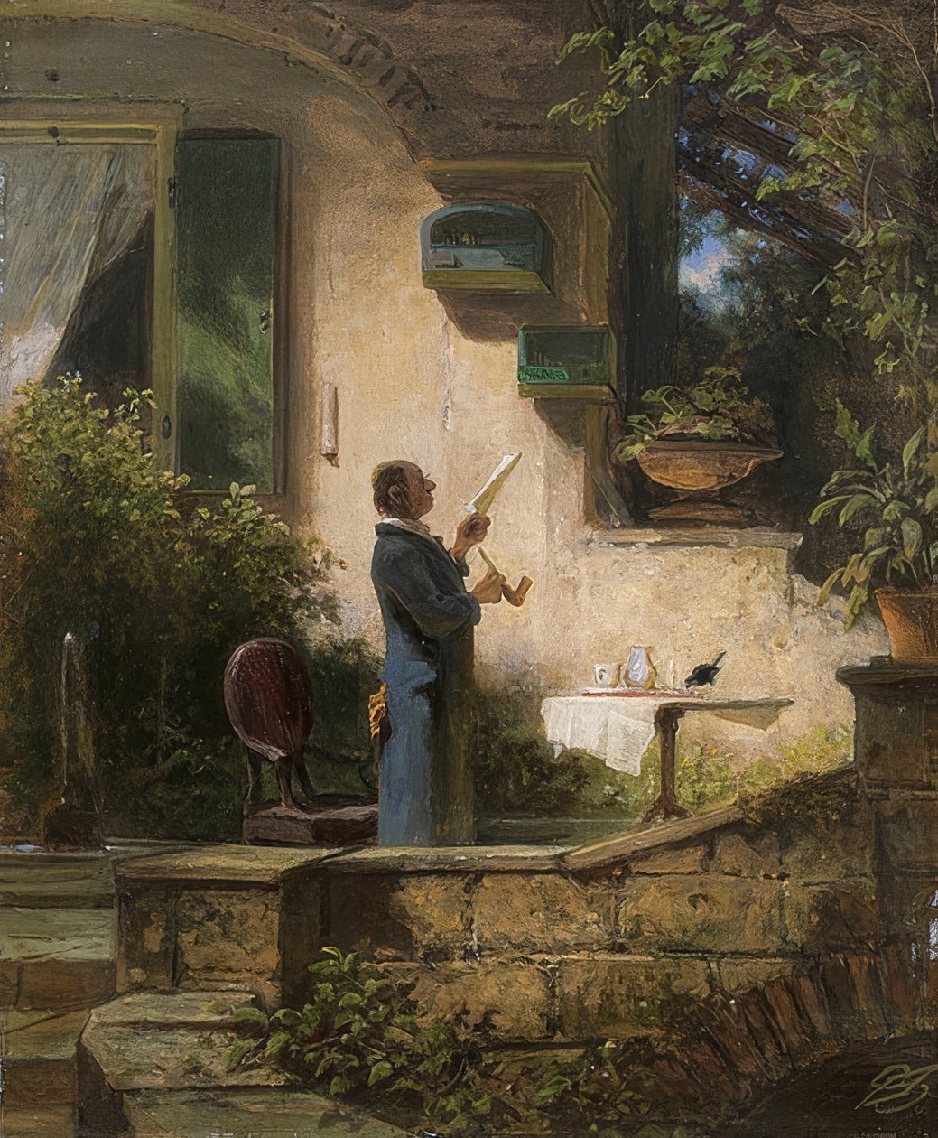 Důležitý dopis. (Přednáška) od Carl Spitzweg