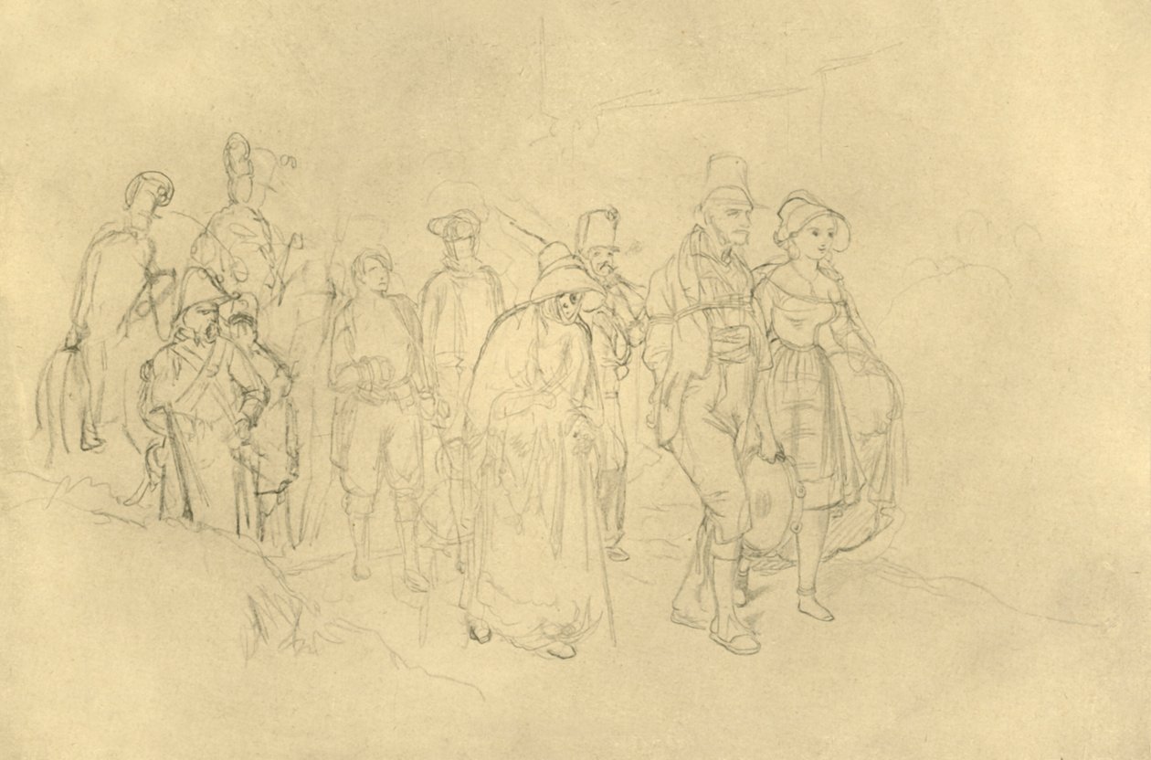 Eingebrachte Zigeuner, polovina konce 19. století, c1924. od Carl Spitzweg