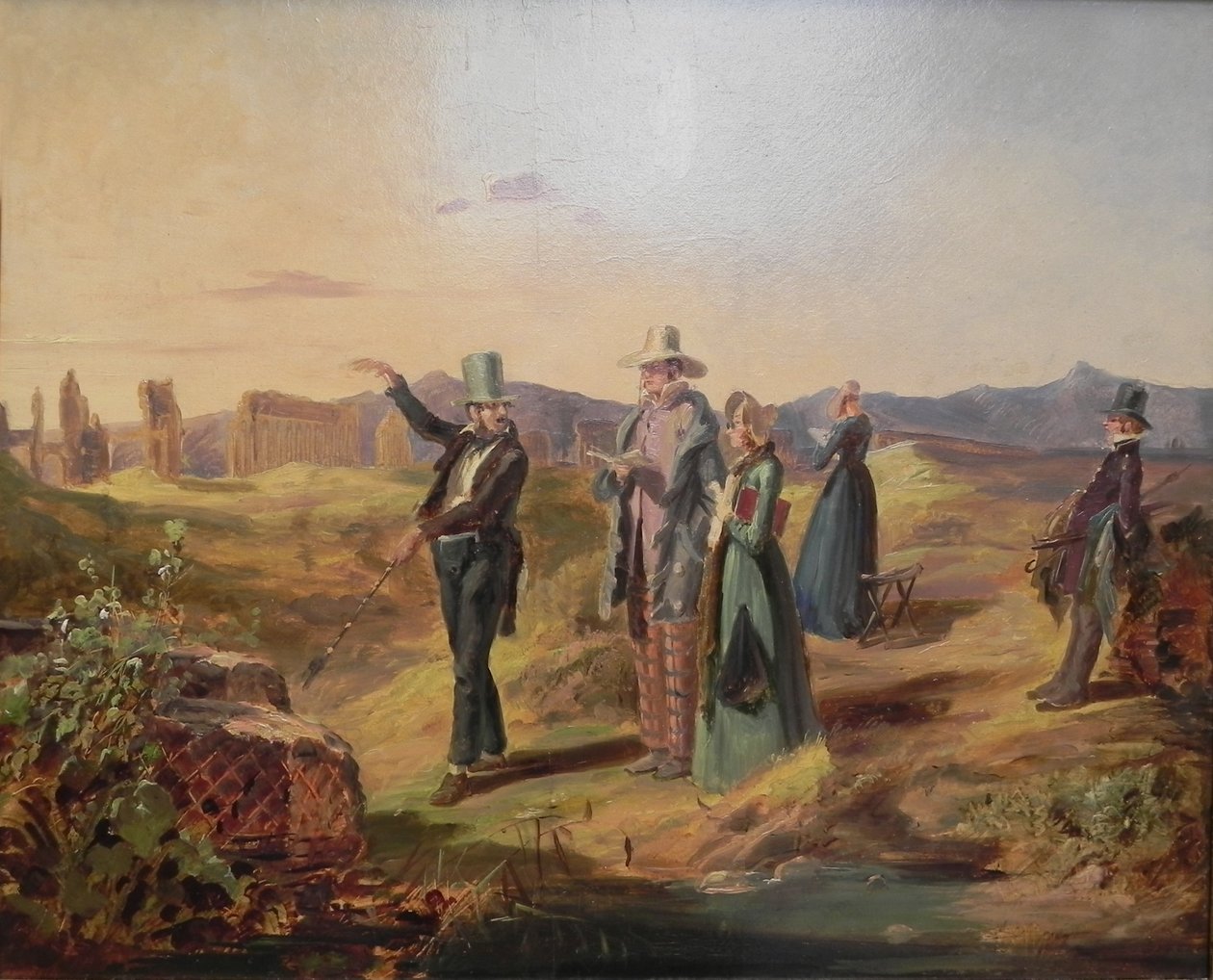 Angličtí turisté v Campagně od Carl Spitzweg