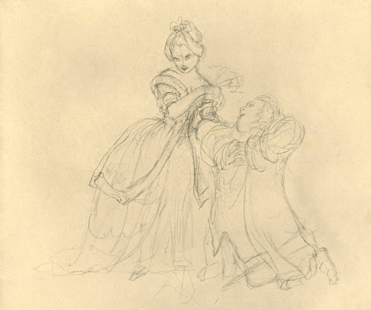 Erhörung, polovina konce 19. století, c1924. od Carl Spitzweg