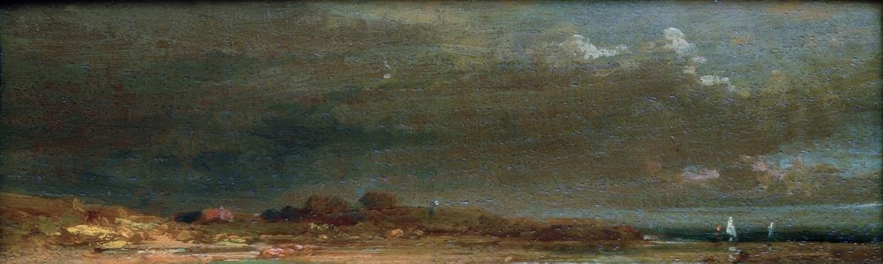 Krajina u jezera - krajina Chiemsee od Carl Spitzweg
