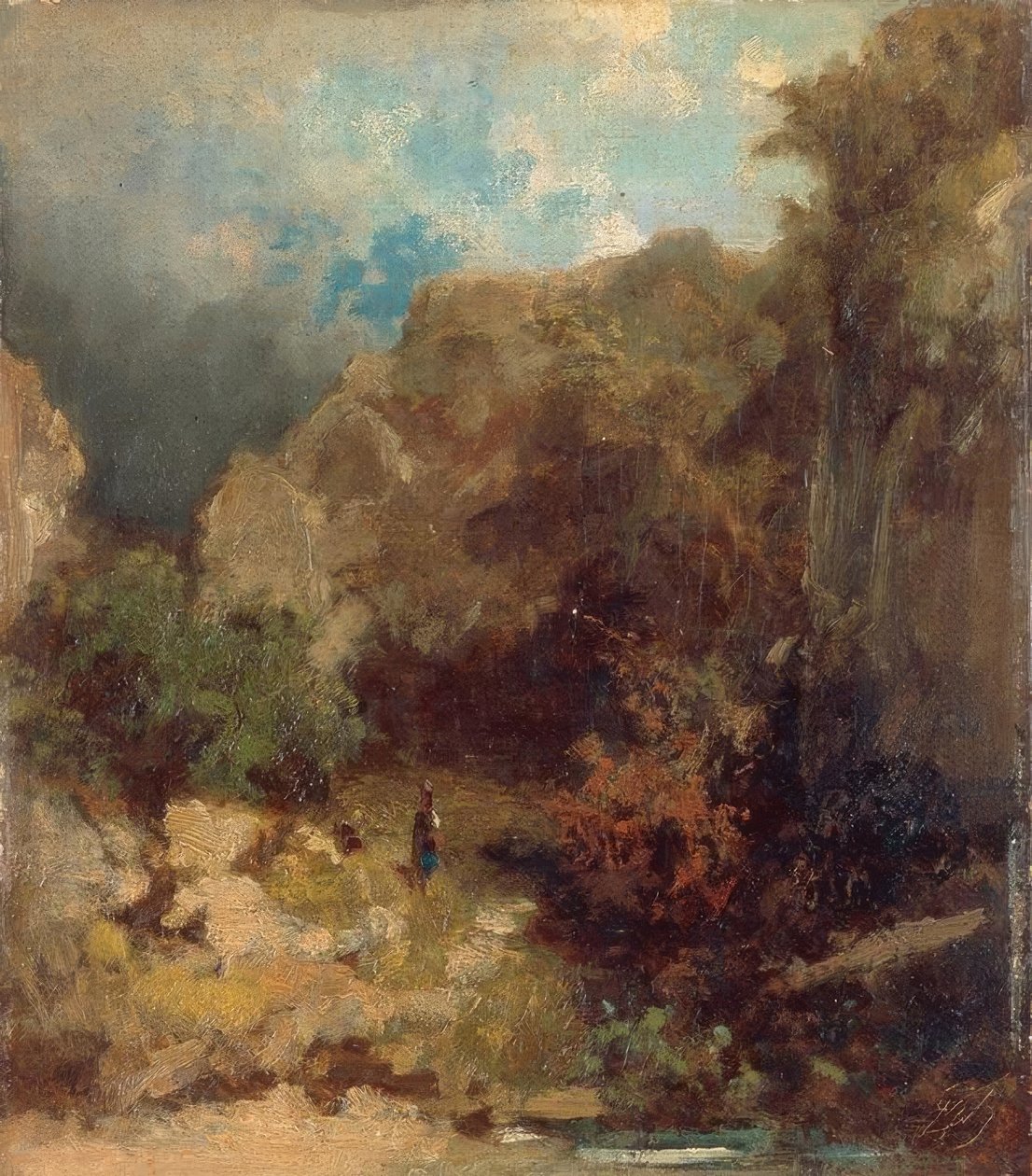 Dívka v lese od Carl Spitzweg
