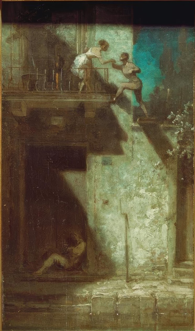 Noční setkání od Carl Spitzweg