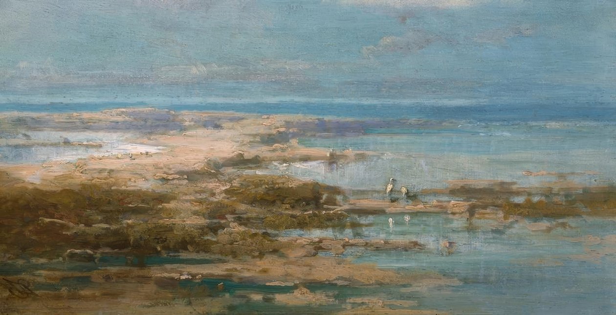 Nilská krajina s čápy od Carl Spitzweg