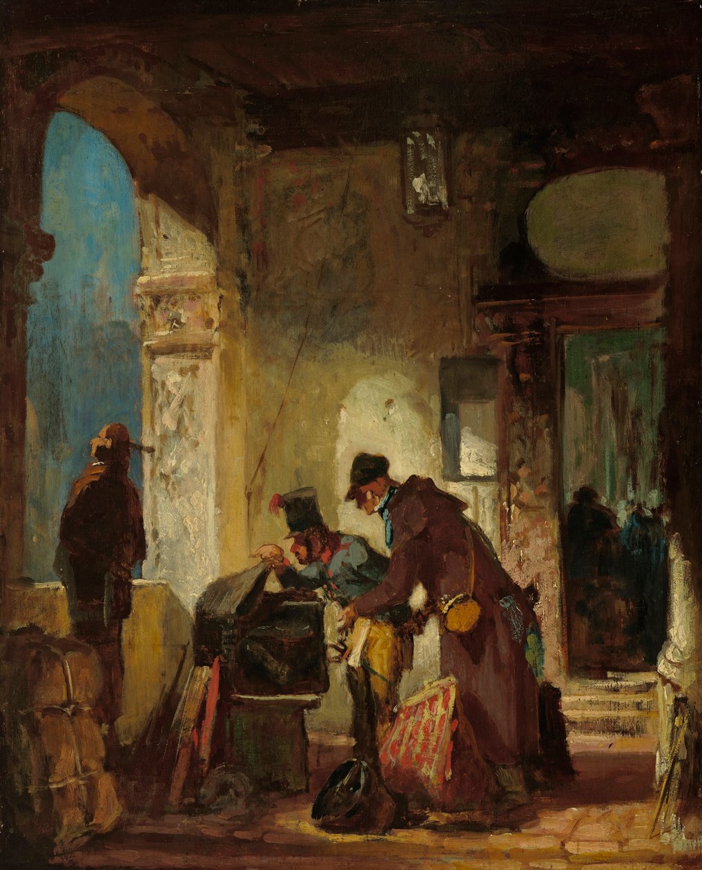 Papežská celní kontrola od Carl Spitzweg