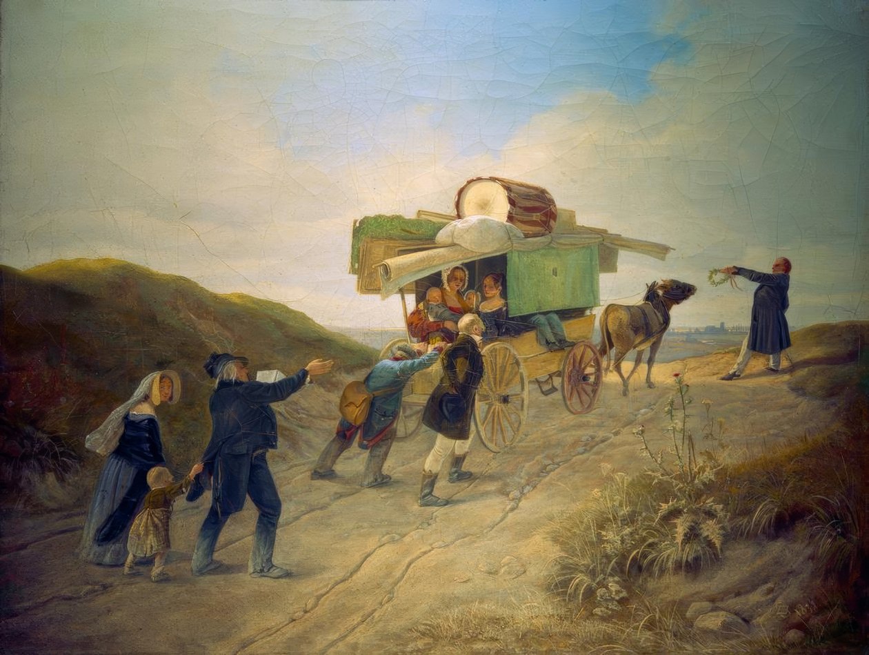 Cestující komedianti od Carl Spitzweg