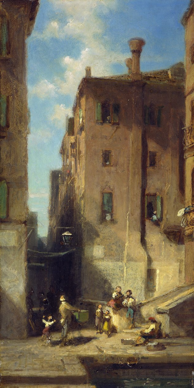 Ulice v Benátkách od Carl Spitzweg