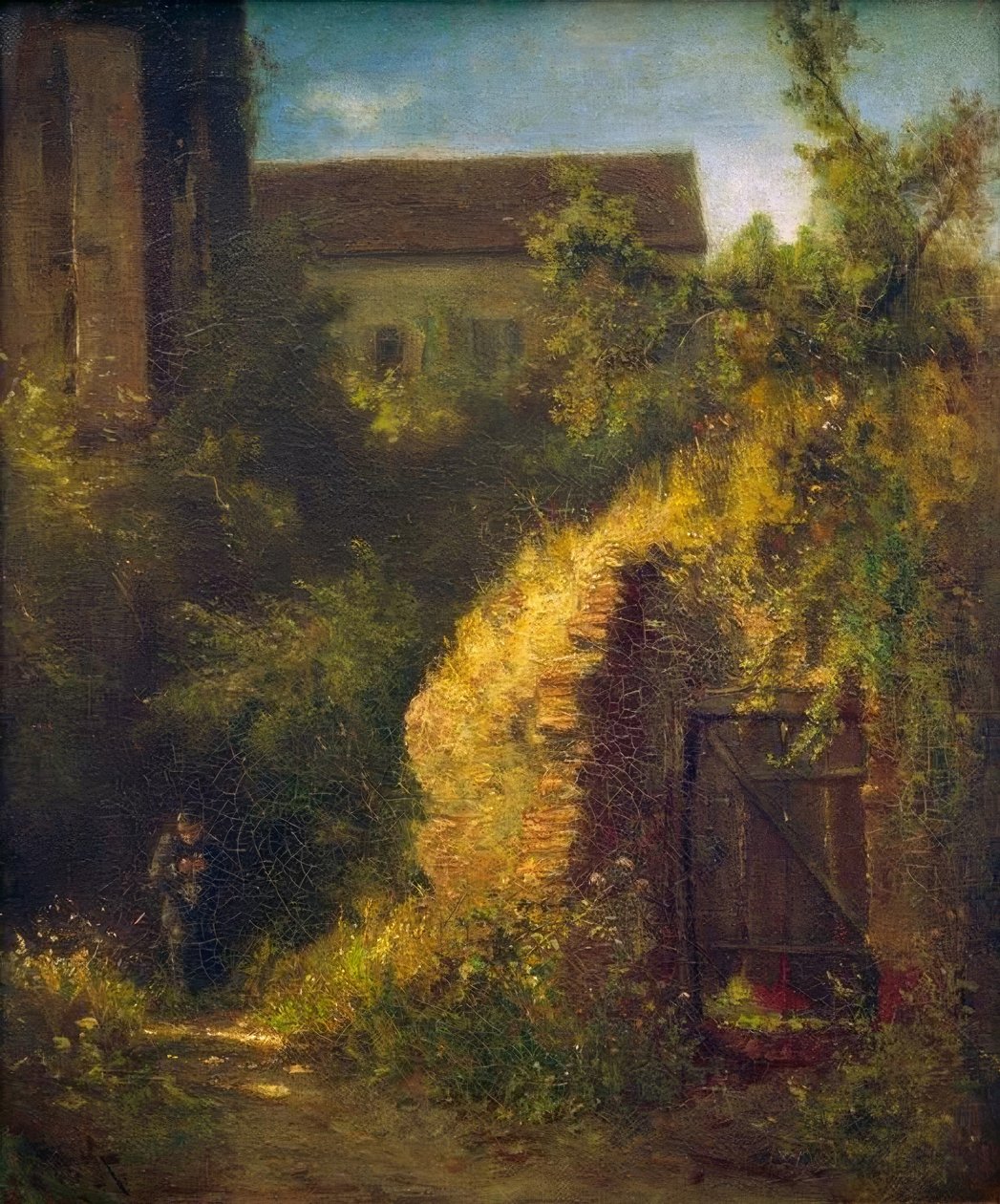 Pletení mnich na staré kasematě od Carl Spitzweg