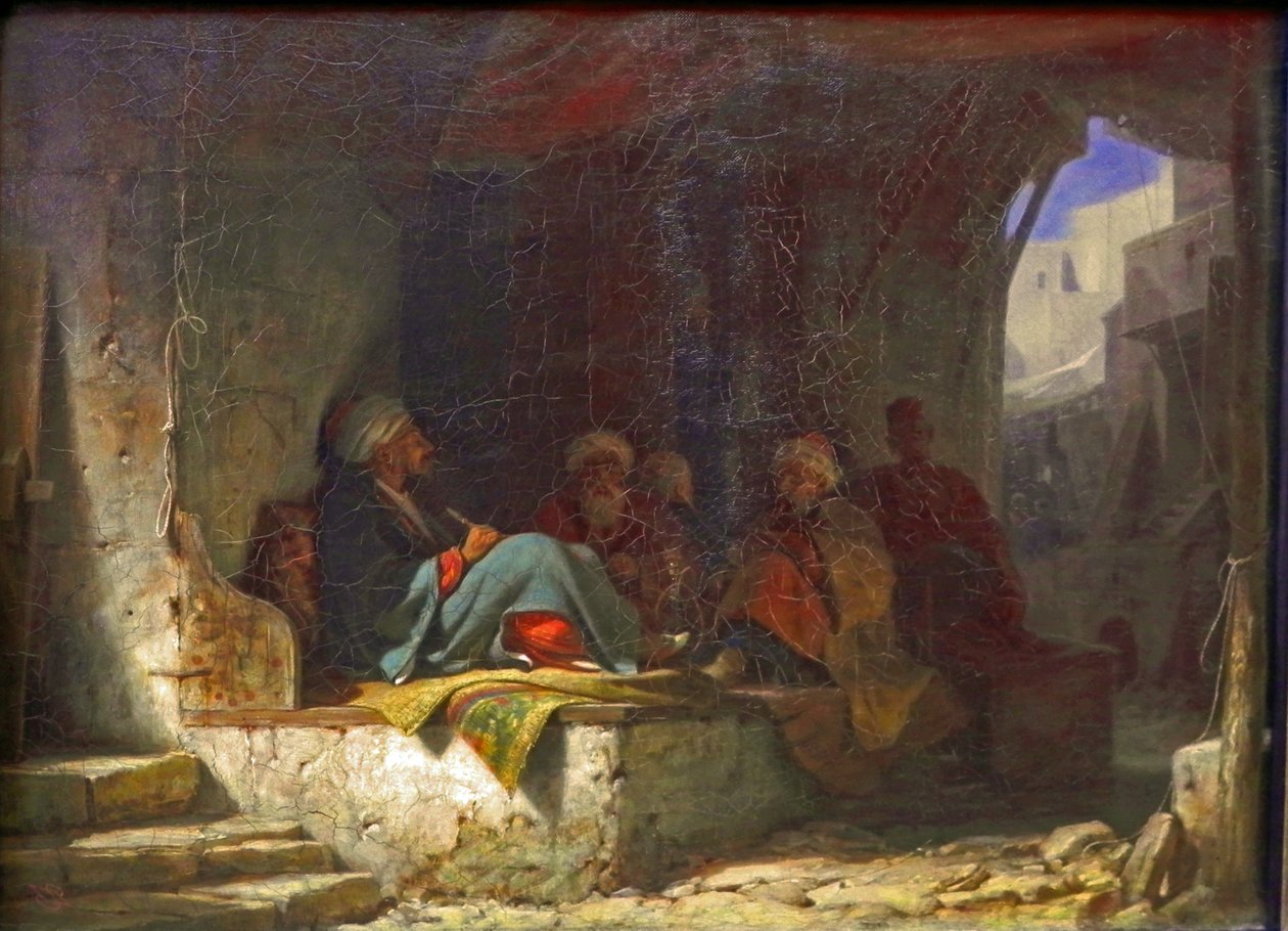 Turci v kavárně od Carl Spitzweg