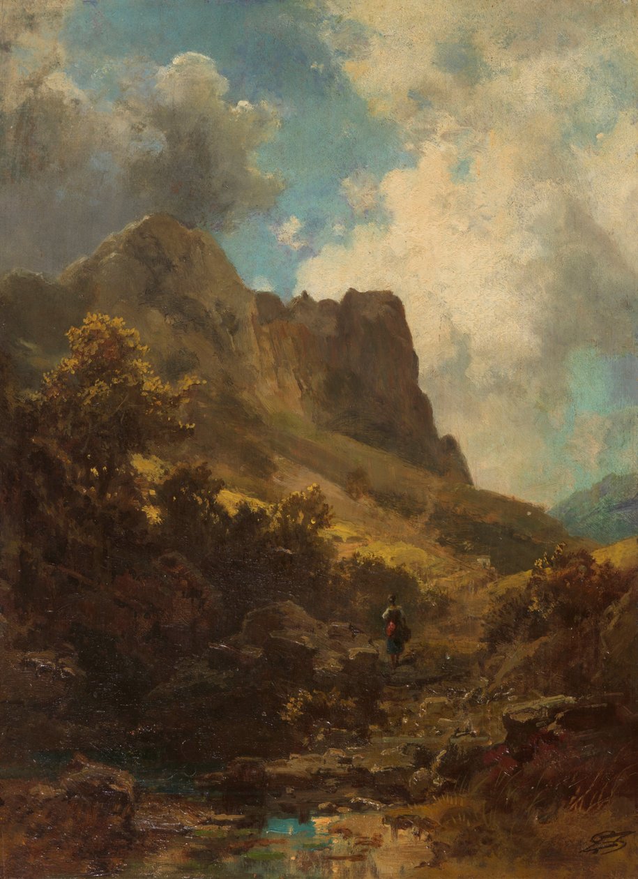 Valley Canyon s Dairymaid, c. 1875. od Carl Spitzweg
