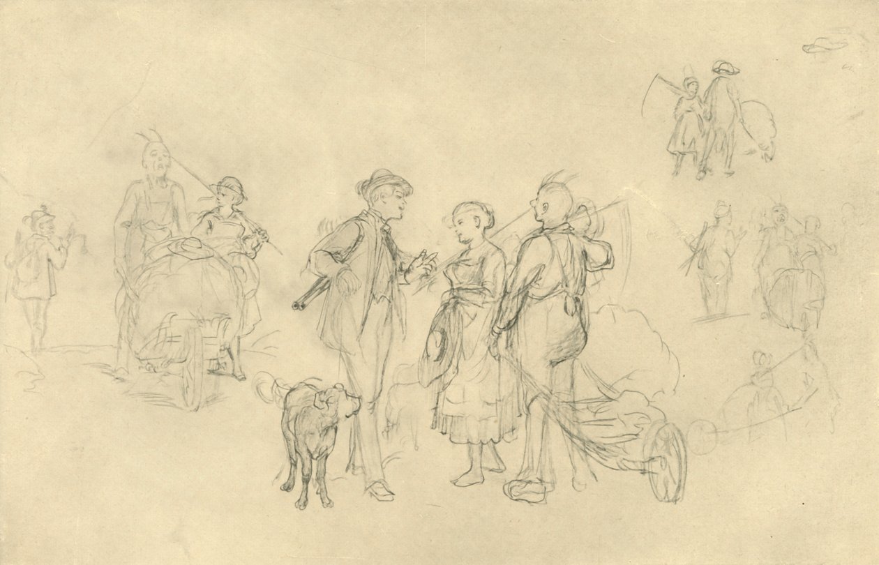 Verabredetes Rendezvous, polovina konce 19. století, c1924. od Carl Spitzweg