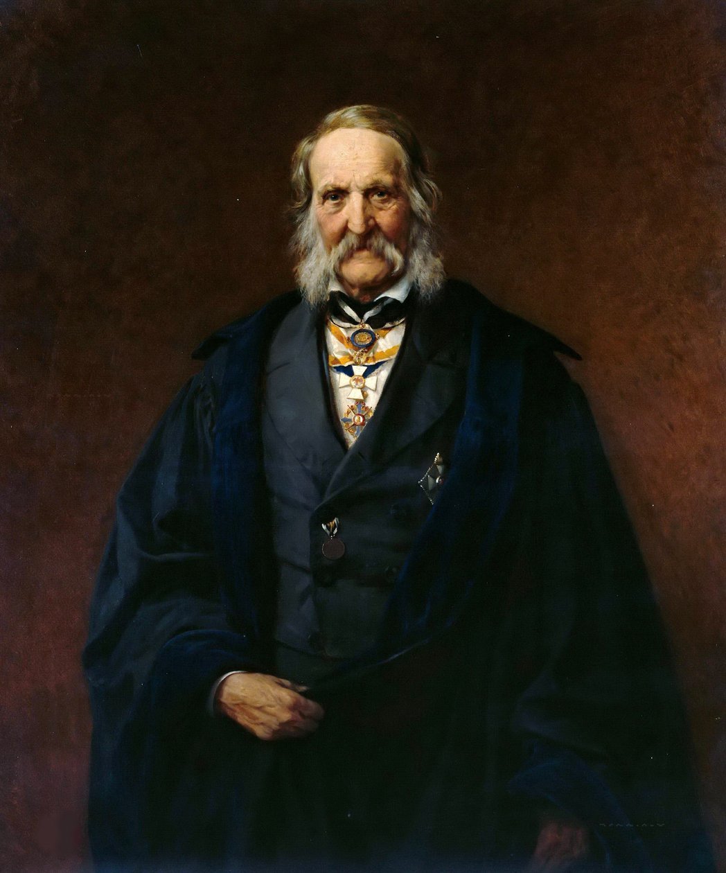 Portrét fyzika Franze Ernsta Neumanna 1798-1895, 1886. od Carl Steffeck