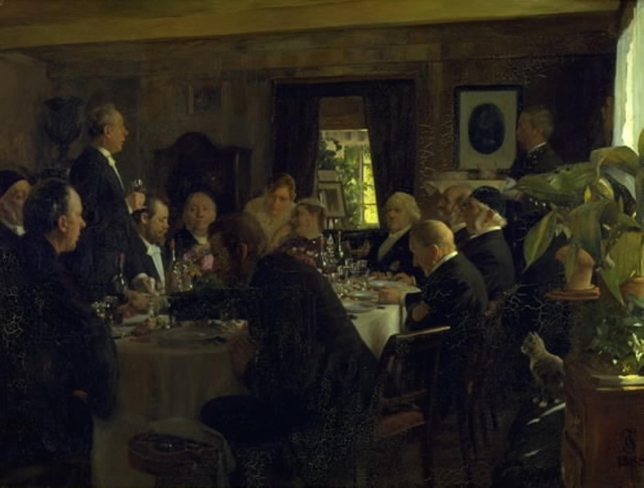Večeře po biskupské návštěvě od Carl Thomsen