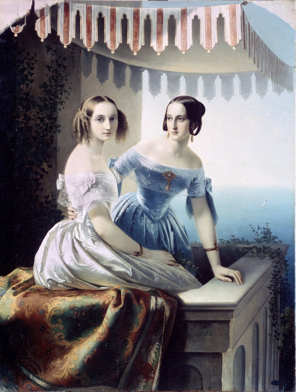Portrét velkokněžny Marie Nikolajevna Ruska (vévodkyně z Leuchtenbergu od Carl Timoleon von Neff