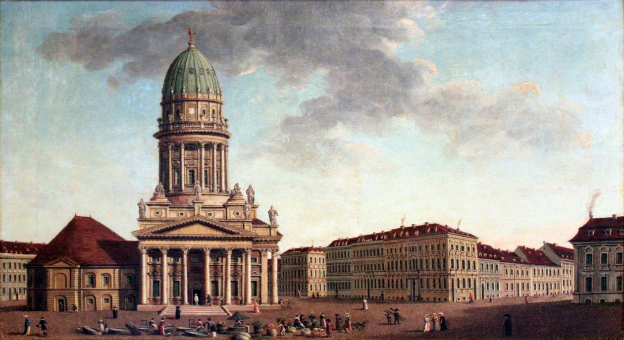 Gendarmenmarkt v Berlíně, roh mezi Markgrafenstrasse a Jägerstrasse od Carl Traugott Fechhelm