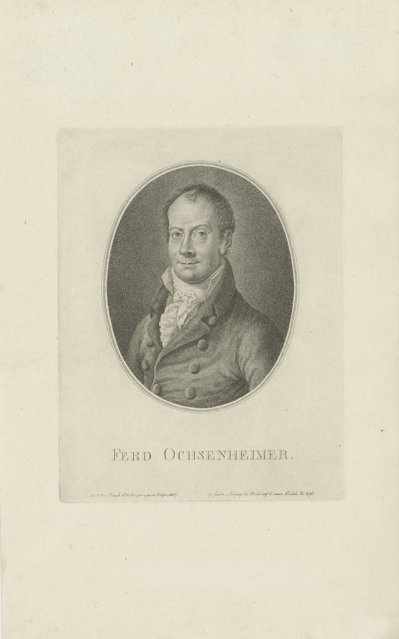 Portrét Ferdinanda Ochsenheimera 1767-1822, 1807. od Carl Traugott Riedel