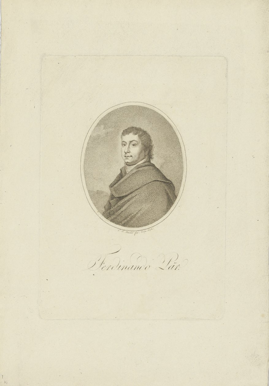 Portrét OP Ferdinando Pere 1-2, 2. od Carl Traugott Riedel