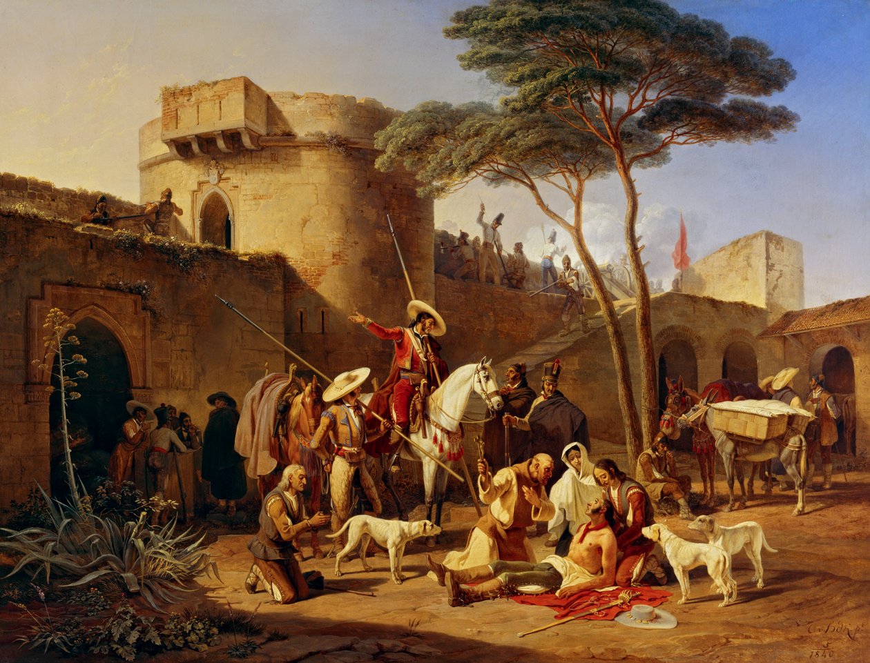 Španělští partyzáni v pevnosti od Carl Wilhelm Freiherr von Heideck
