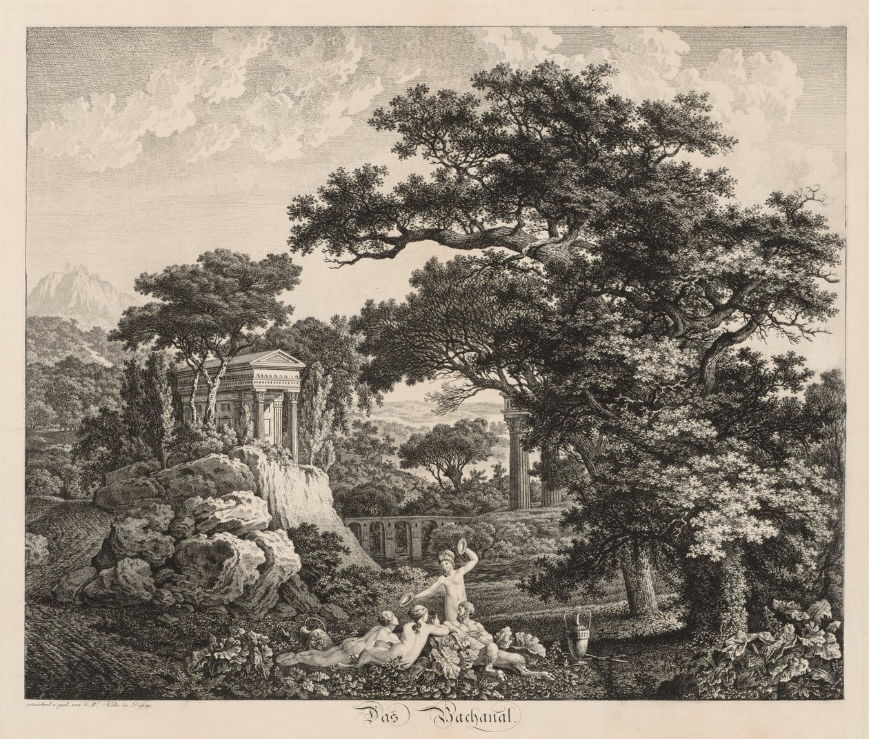 Bachanal. od Carl Wilhelm Kolbe I