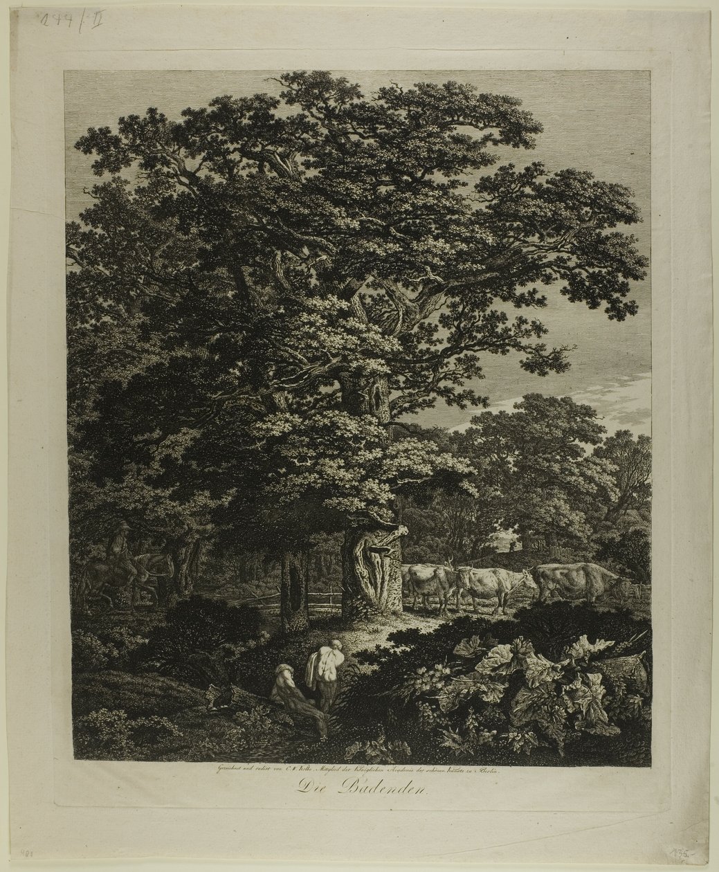 Koupající se od Carl Wilhelm Kolbe, the elder