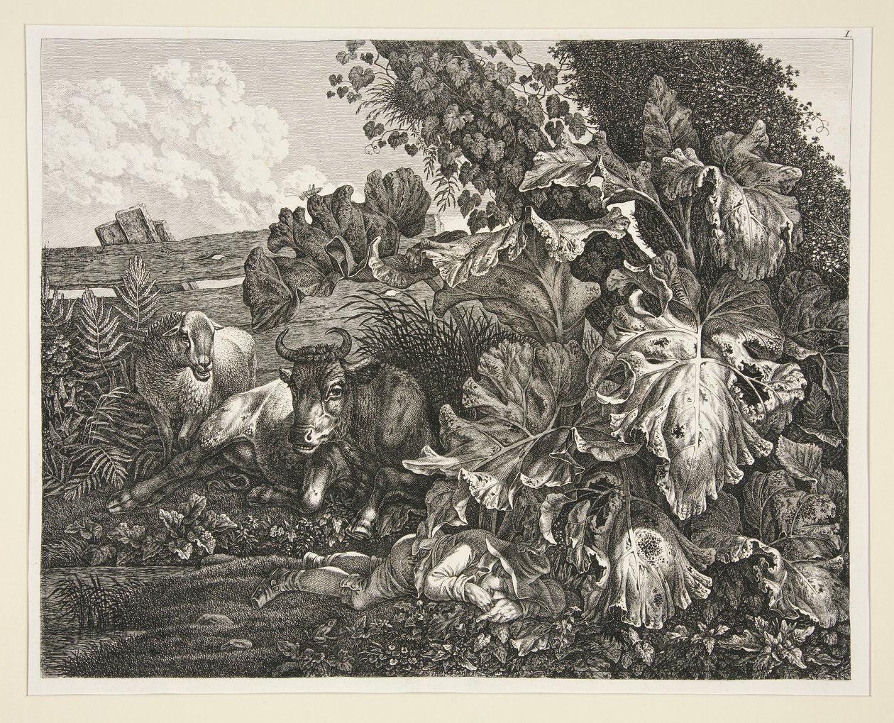 Krajina od Carl Wilhelm Kolbe the elder