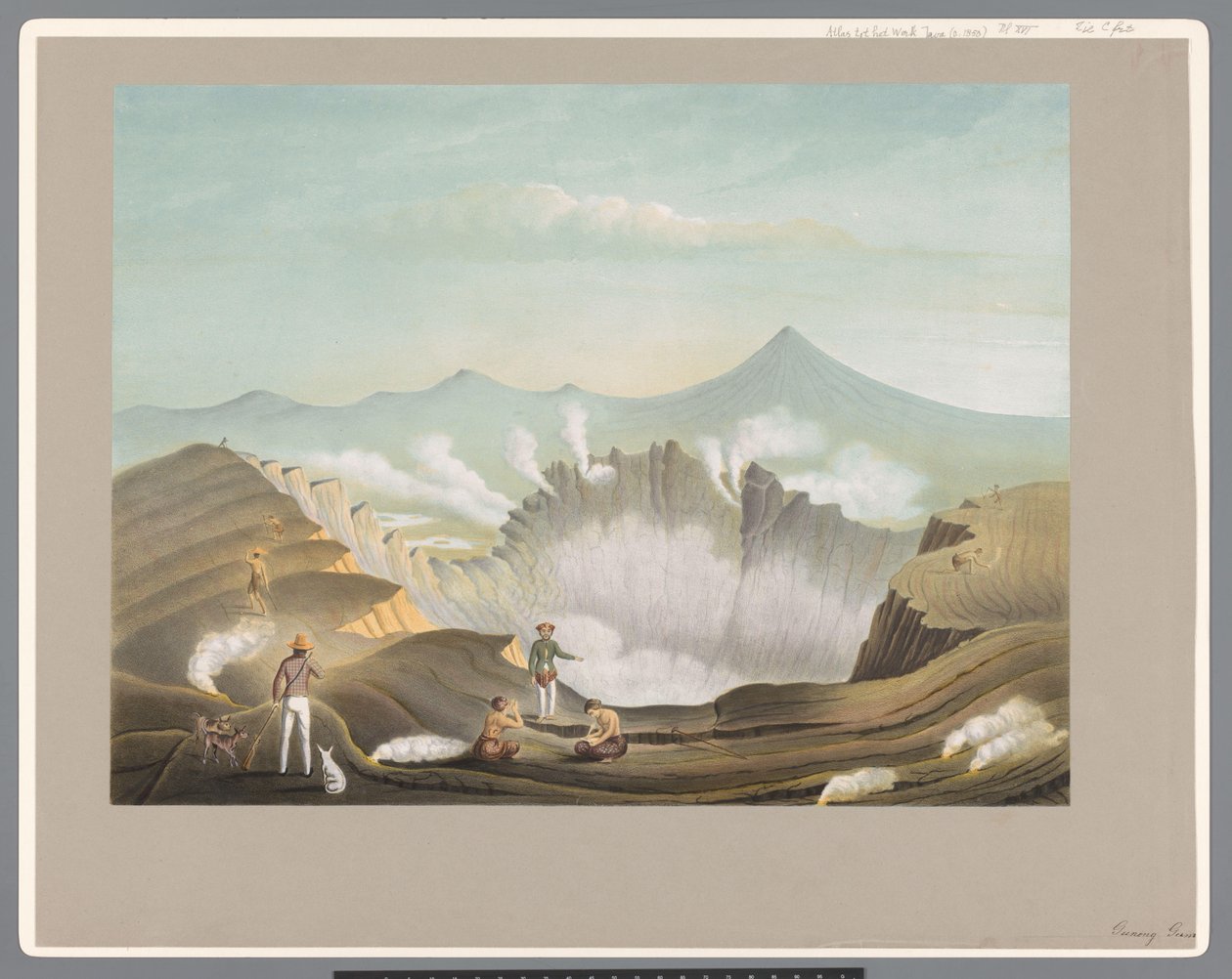 Sopka Guntur v západní Jávě od Carl Wilhelm Mieling (possibly)