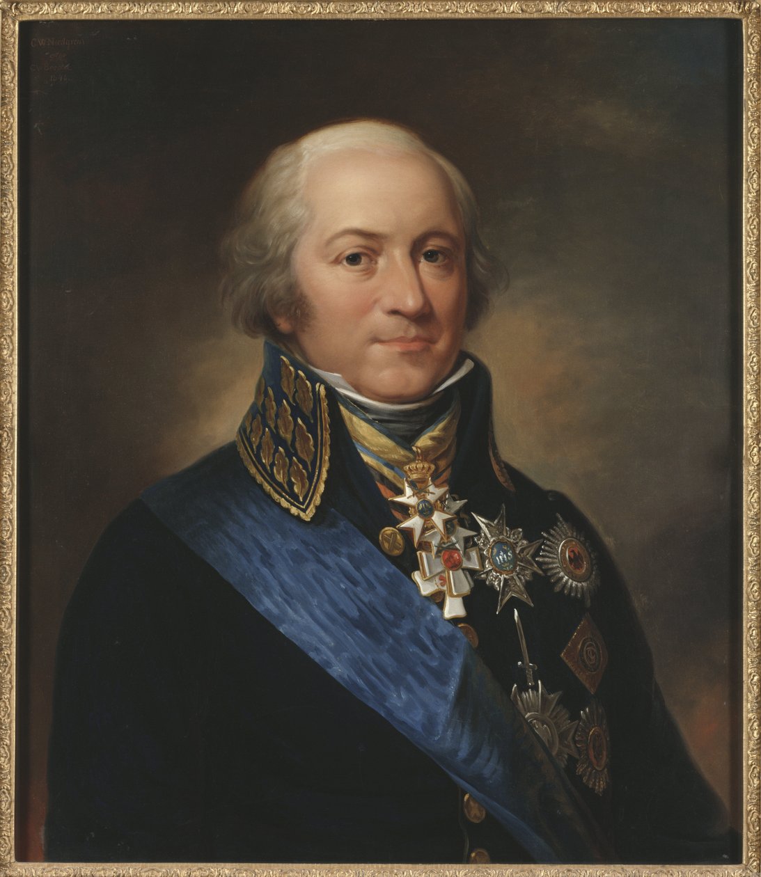 Le comte Carl Johan Adlercreutz, generál suedois - Portrét hraběte Carla Johana Adlercreutze (1757-1815), od Nordgrena, Carl Wilhelm (1804-1857). Olej na plátně od Carl Wilhelm Nordgren