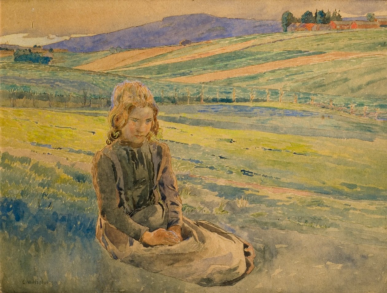 letní večer od Carl Wilhelm Wilhelmson