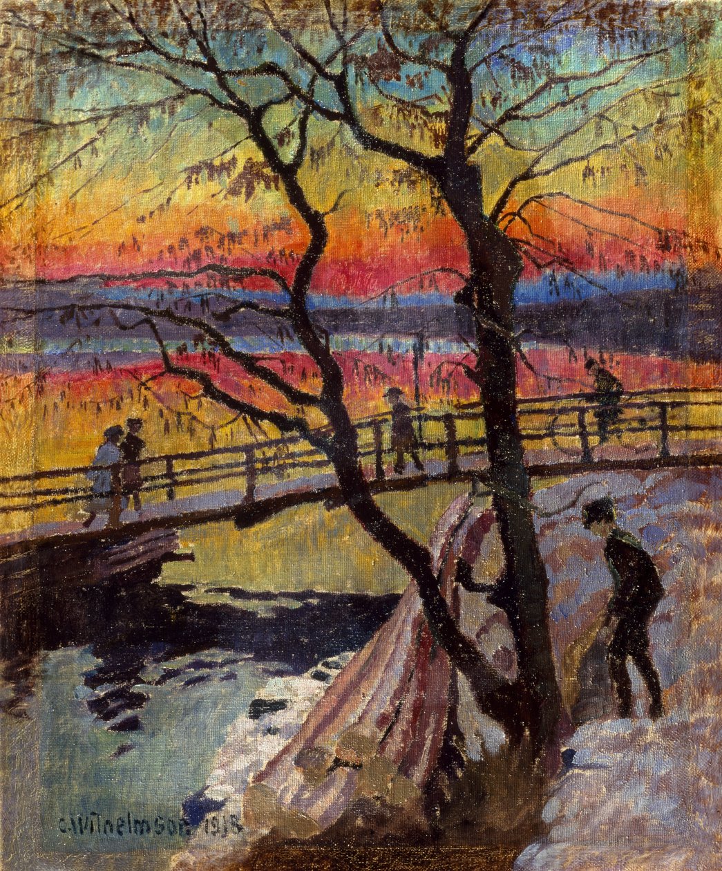 Lávka, Lidingobron od Carl Wilhelm Wilhelmson