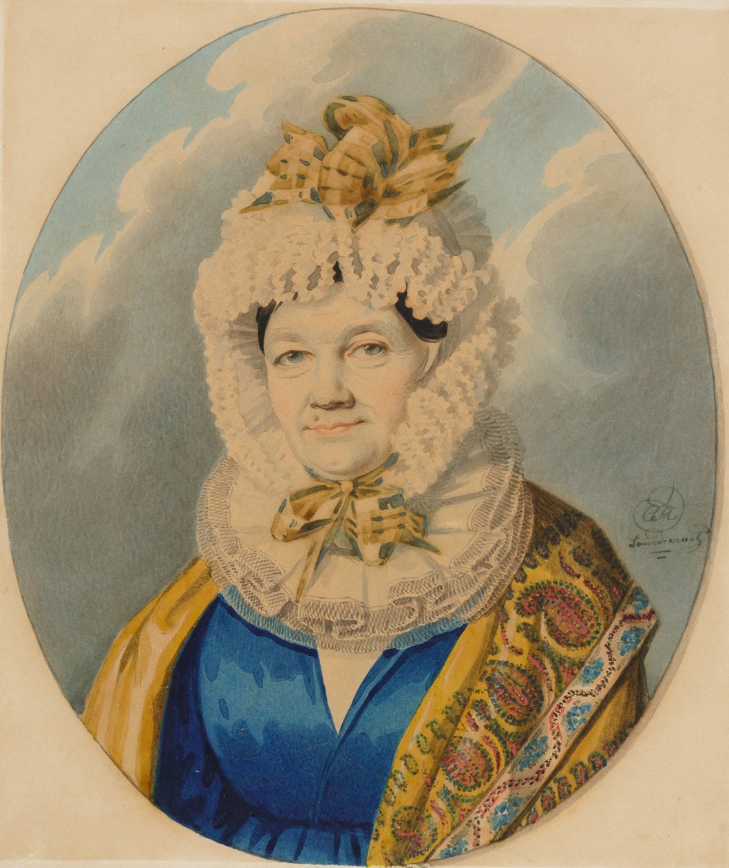 Hraběnka Natalia Fjodorovna Gorčaková, počátek 30. let 19. století. od Carl von Hampeln