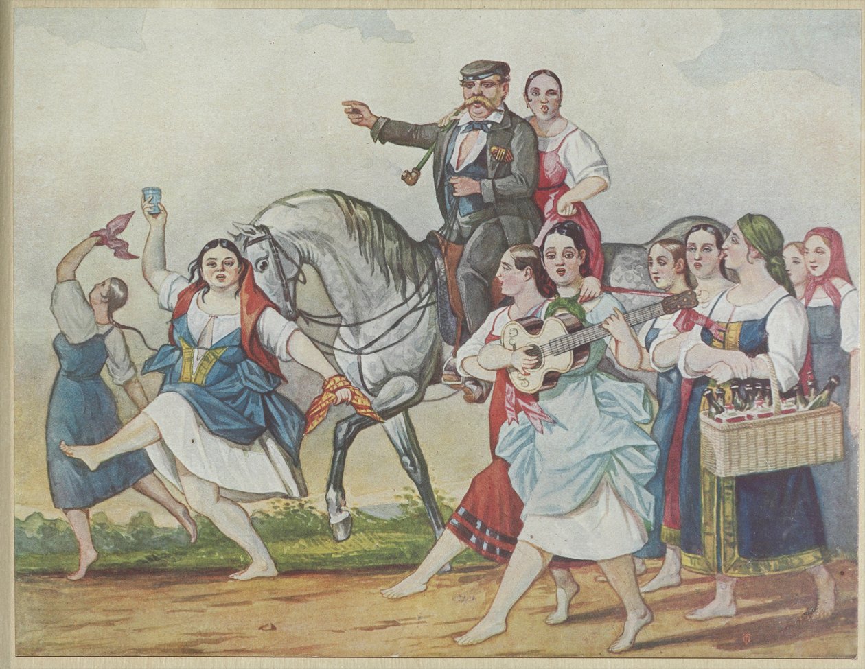 Hospodář a jeho harém, 1830-1840. od Carl von Hampeln