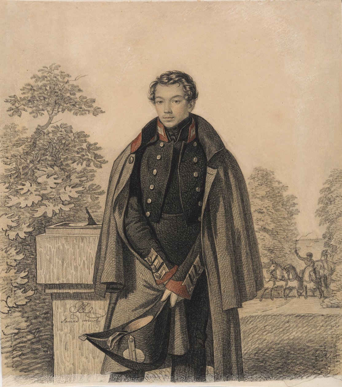 Portrét A.W. Raevsky, počátek 20. let 19. století. od Carl von Hampeln
