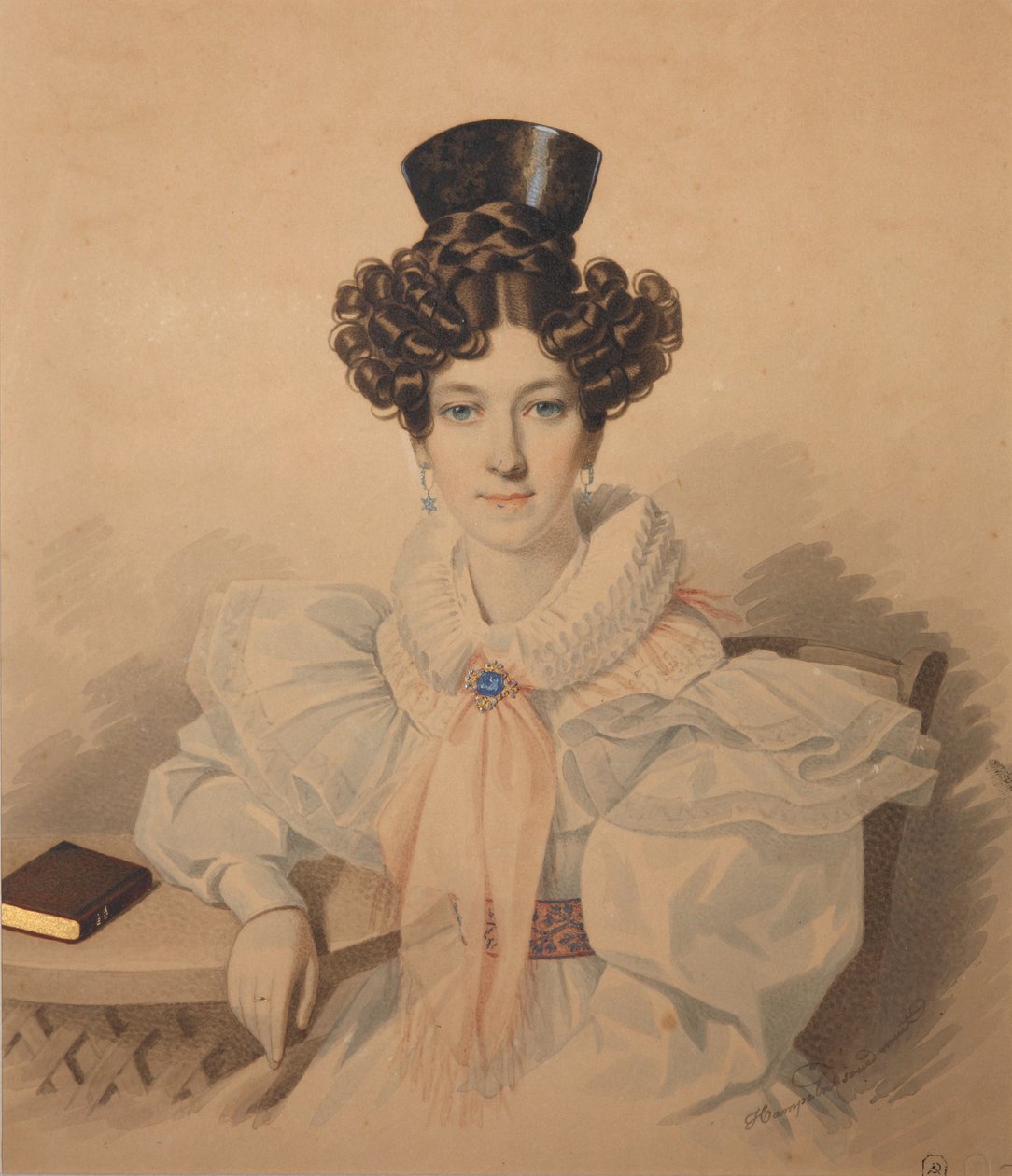 Portrét Anny Platonovny Plautiny 1808-1886, 30. léta 19. století. od Carl von Hampeln